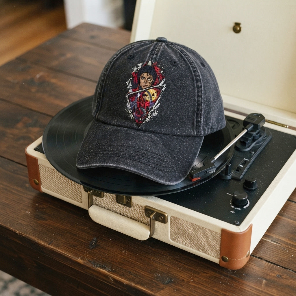 MJA Red Jacket Denim Cap