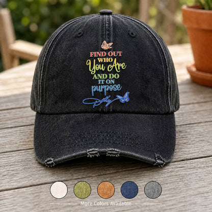 DPA Purpose Quote Denim Cap