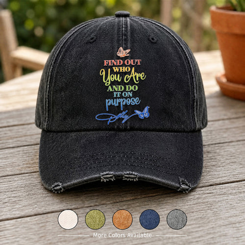 DPA Purpose Quote Denim Cap