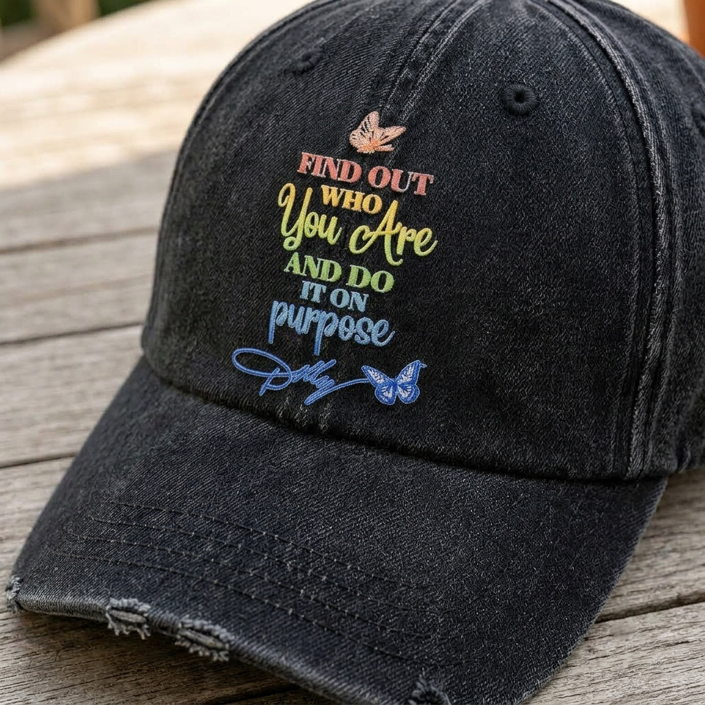 DPA Purpose Quote Denim Cap