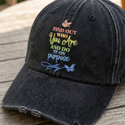 DPA Purpose Quote Denim Cap