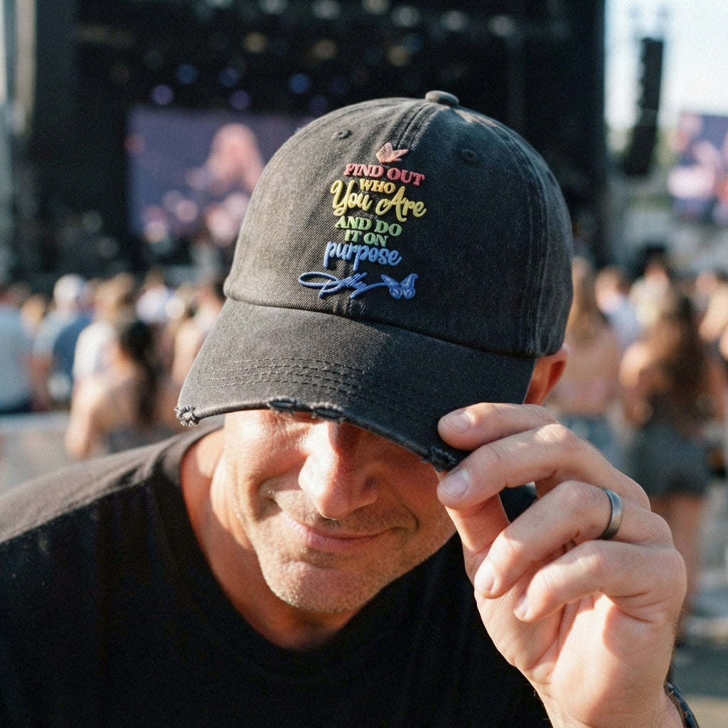 DPA Purpose Quote Denim Cap