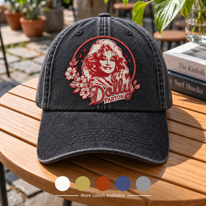 DPA Floral Portrait Denim Cap