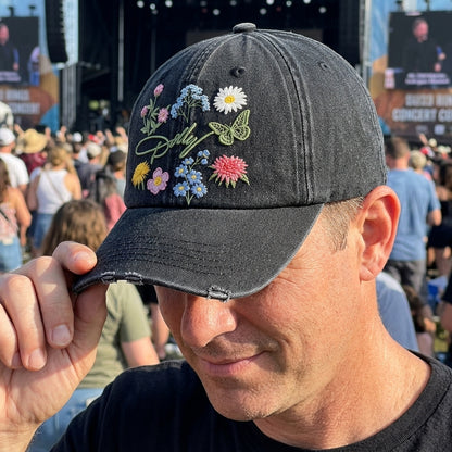DPA Wildflower Butterfly Denim Cap