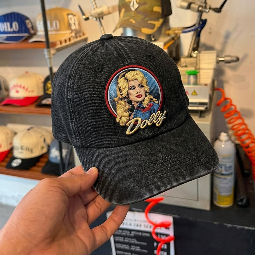 DPA Blue Portrait Denim Cap