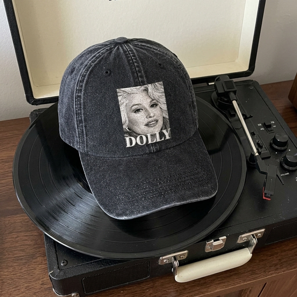 DPA Monochrome Portrait Denim Cap