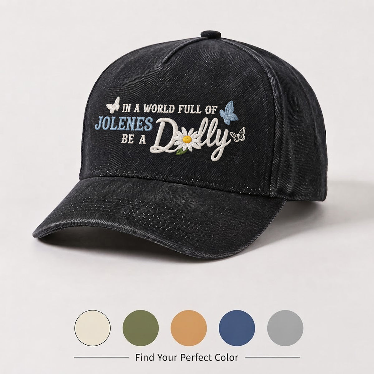 DPA Jolene Quote Denim Cap