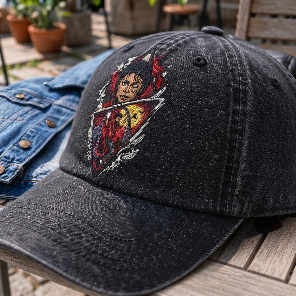 MJA Red Jacket Denim Cap