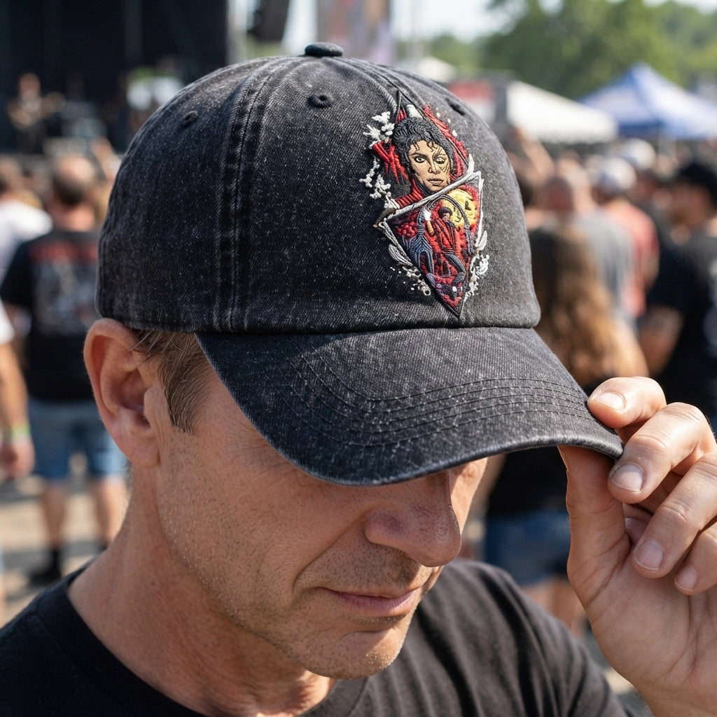 MJA Red Jacket Denim Cap