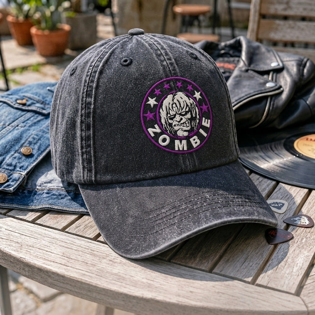 RZO Zombie Emblem Denim Cap