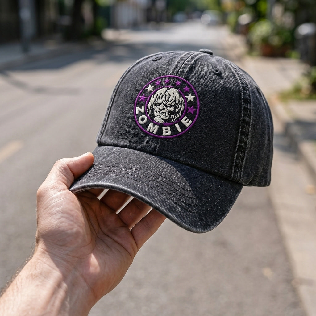 RZO Zombie Emblem Denim Cap