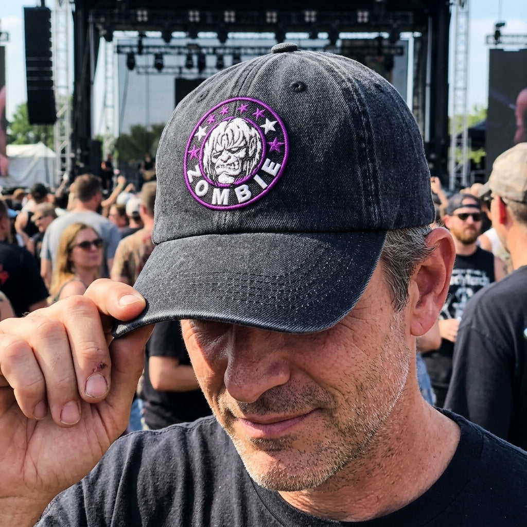 RZO Zombie Emblem Denim Cap